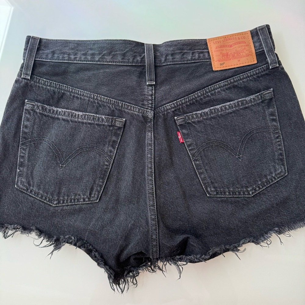 Levi’s 501 High Waisted Shorts Jean Denim